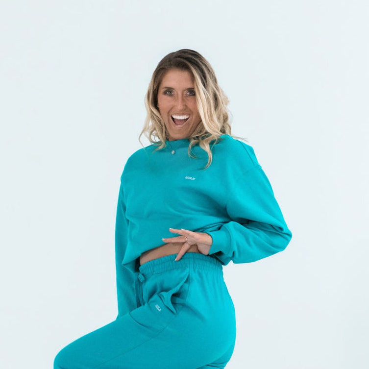MISAJO Aura Sweatshirt — Deep Teal