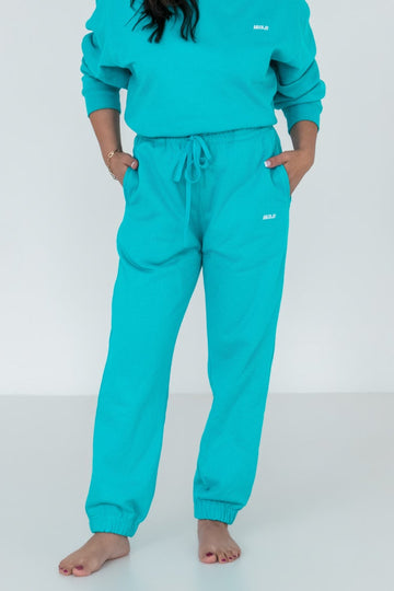 MISAJO Aura Sweatpants — Deep Teal