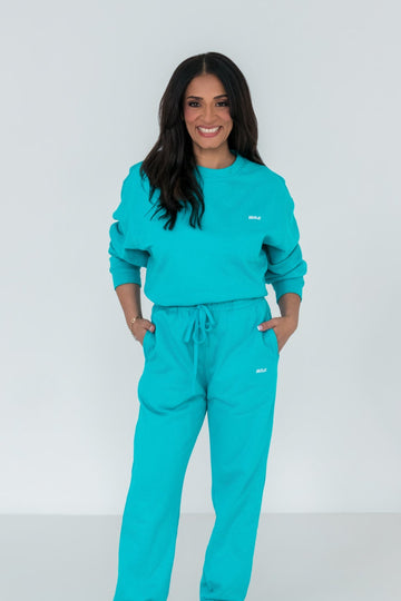 MISAJO Aura Sweatshirt — Deep Teal