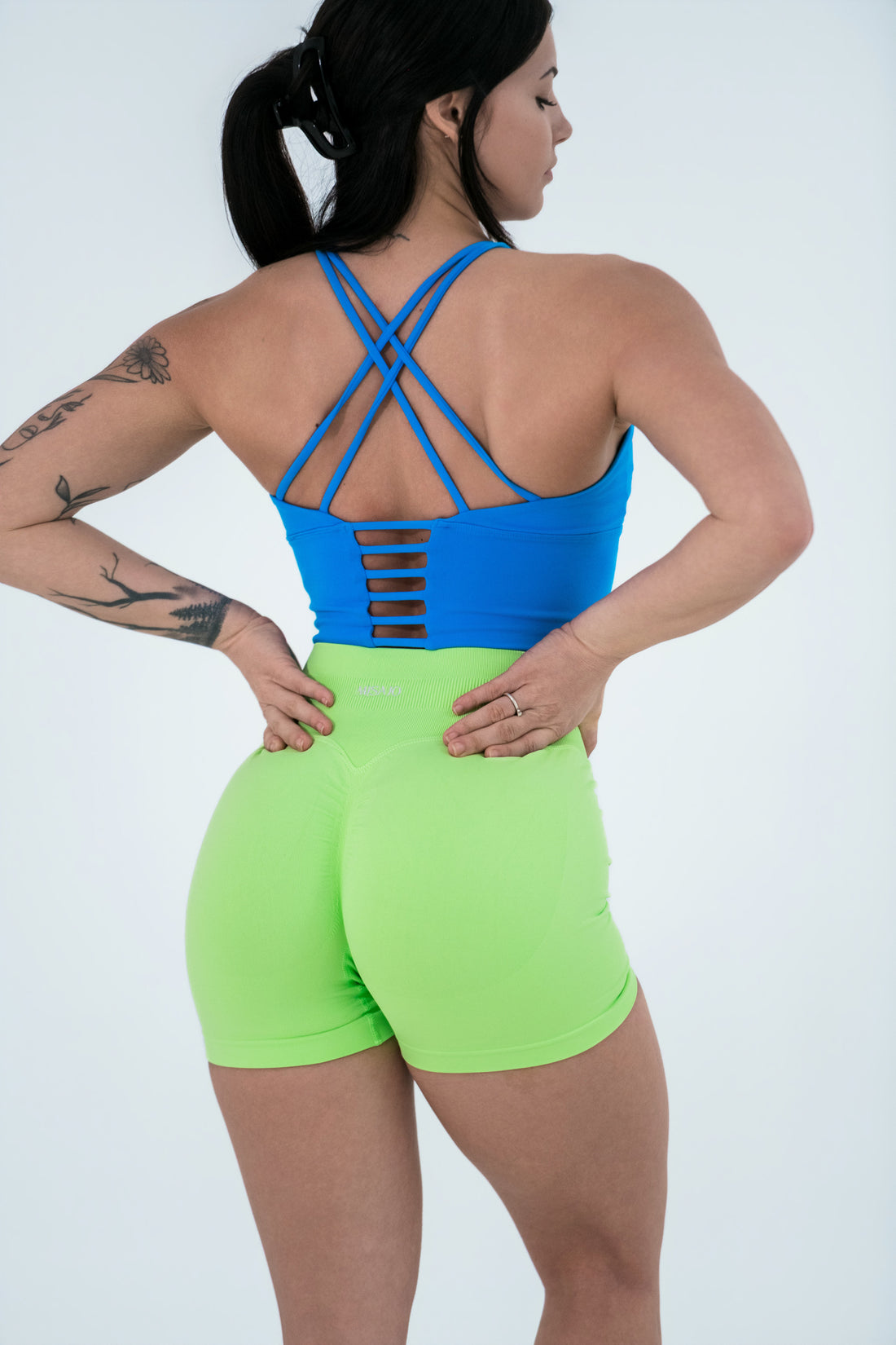 MISAJO Pulse Shorts — Neon Citrus