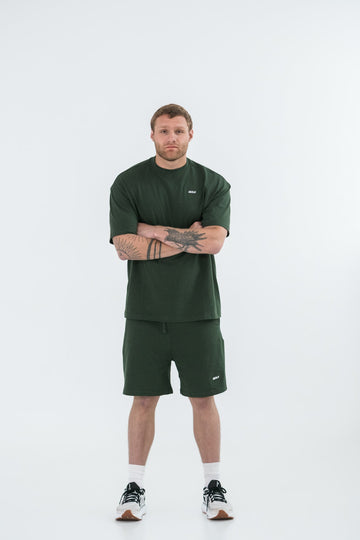 MISAJO Ember Green Relaxed Shorts