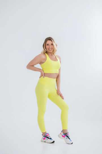 MISAJO Luna Leggings — Buttery Lemon