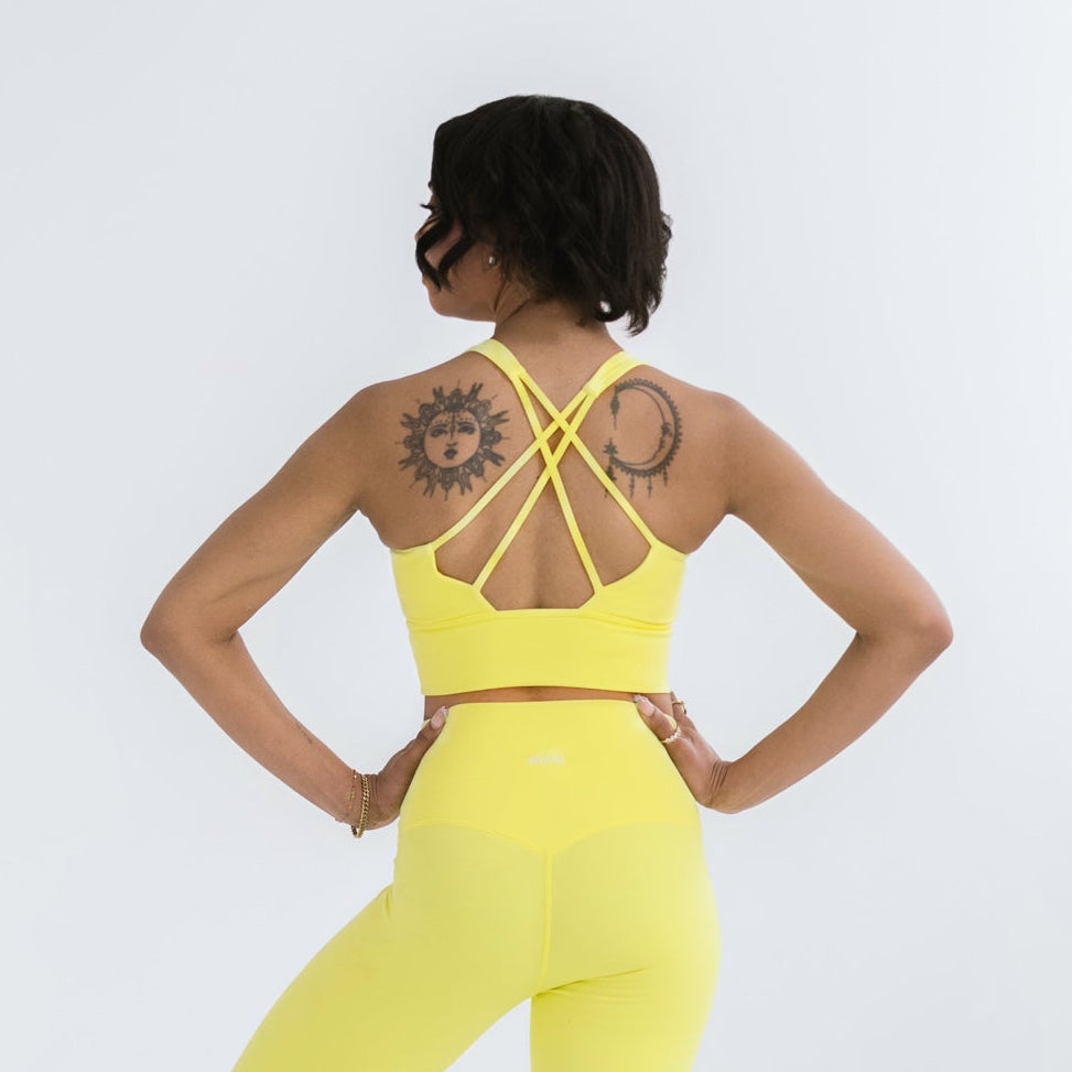 MISAJO Luna Sports Bra — Buttery Lemon
