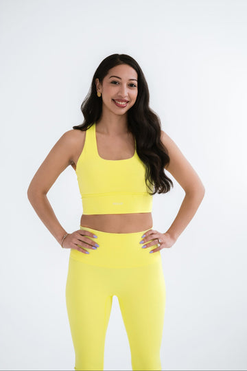 MISAJO Luna Sports Bra — Buttery Lemon